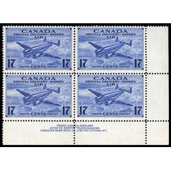 canada stamp c air mail ce2 trans canada airplane 17 1943 PB LR %231 010