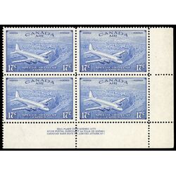 canada stamp c air mail ce4 d c 4 m airplane 17 1946 PB SET 004