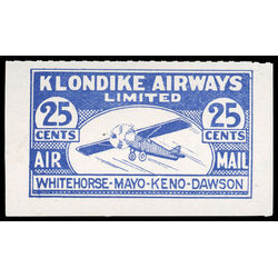 canada stamp cl air mail semi official cl45 klondike airways ltd 25 1928 M NH 005