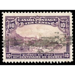 canada stamp 101 quebec in 1700 10 1908 U VF 069