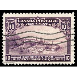 canada stamp 101 quebec in 1700 10 1908 U F VF 070