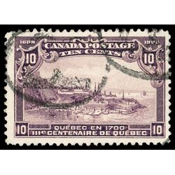 canada stamp 101 quebec in 1700 10 1908 U F VF 071