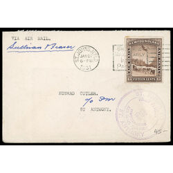 newfoundland stamp c6 dog sled and airplane 15 1931 U XF 005