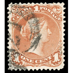 canada stamp 22 queen victoria 1 1868 U VF 048