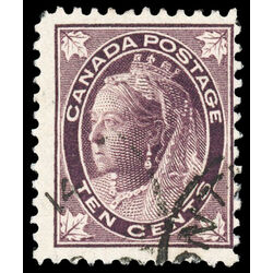 canada stamp 73 queen victoria 10 1897 U F 035