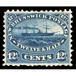 new brunswick stamp 10 steamship 12 1860 M VFNG 012