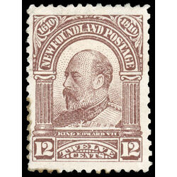 newfoundland stamp 96 king edward vii 12 1910 M VF 013