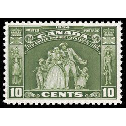 canada stamp 209 loyalists statue 10 1934 M VFNH 048