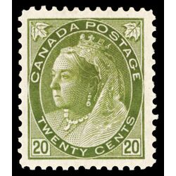 canada stamp 84 queen victoria 20 1900 M VF 048