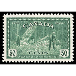 canada stamp 272 logging bc 50 1946 M XFNH 030