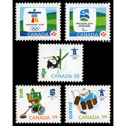 canada stamp 2305as olympic emblems and mascots definitives souvenir sheet 2009
