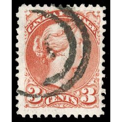 canada stamp 37b queen victoria 3 1870 U VF 012