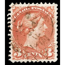 canada stamp 37b queen victoria 3 1870 U VF 014