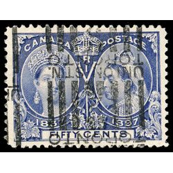 canada stamp 60 queen victoria diamond jubilee 50 1897 U VF 095