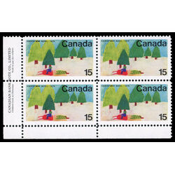 canada stamp 530 snowmobile and trees 15 1970 PB LL