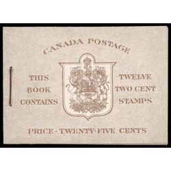 canada stamp bk booklets bk33a king george vi in army uniform 1942 M VFNH EN 002