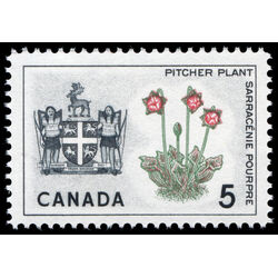 canada stamp 427ii newfoundland pitcher plant 5 1966 M VFNH 004