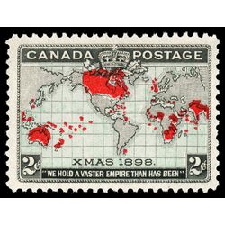 canada stamp 86 imperial penny postage christmas 2 1898 M VFNH 031
