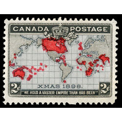 canada stamp 85 imperial penny postage christmas 2 1898 M VFNH 055