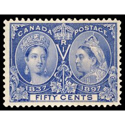 canada stamp 60 queen victoria diamond jubilee 50 1897 M VF 097