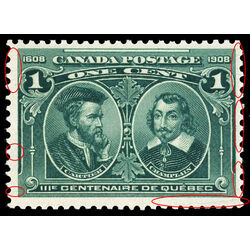 canada stamp 97i cartier champlain 1 1908 M VFNH 007