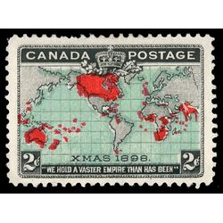 canada stamp 86b imperial penny postage christmas 2 1898 M VF 047