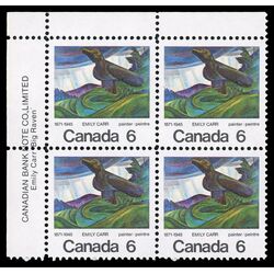 canada stamp 532 big raven by emily carr 6 1971 PB UL
