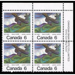 canada stamp 532 big raven by emily carr 6 1971 PB UR