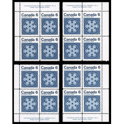 canada stamp 554 snowflake 6 1971 PB SET