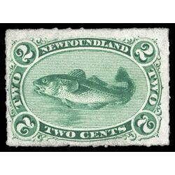 newfoundland stamp 38 codfish 2 1879 M VF 030