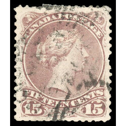 canada stamp 29b queen victoria 15 1868 U VF 022