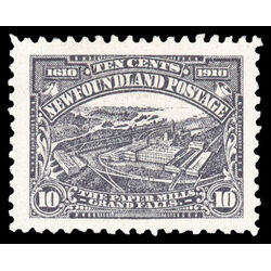 newfoundland stamp 95 paper mills 10 1910 M XF 013
