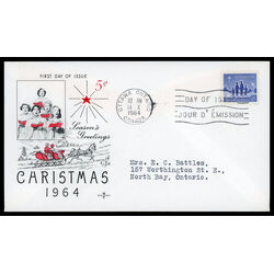 canada stamp 435 star of bethlehem 5 1964 FDC PC 011