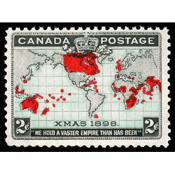 canada stamp 86 imperial penny postage christmas 2 1898 M VFNH 033