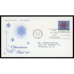canada stamp 557 snowflake 15 1971 FDC PC 009
