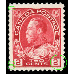canada stamp 106 king george v 2 1911 M VFNH 013