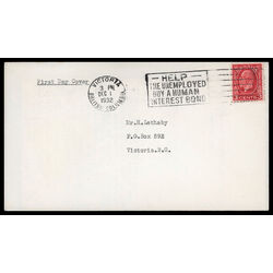 canada stamp 197 king george v 3 1932 FDC PC 019