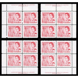 canada stamp 457iv queen elizabeth ii seaway 4 1972 PB SET