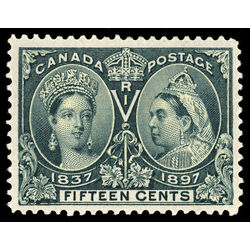 canada stamp 58 queen victoria diamond jubilee 15 1897 M VF 067