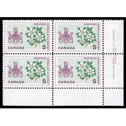 canada stamp 423i british columbia dogwood 5 1965 PB LR