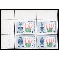 canada stamp 428 yukon fireweed 5 1966 PB UL %231