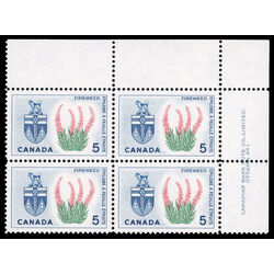 canada stamp 428 yukon fireweed 5 1966 PB UR %231