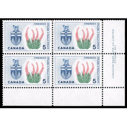 canada stamp 428 yukon fireweed 5 1966 PB LR %231