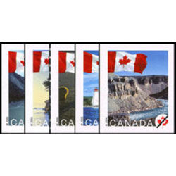 canada stamp 2189 93 permanent booklets flags 2006