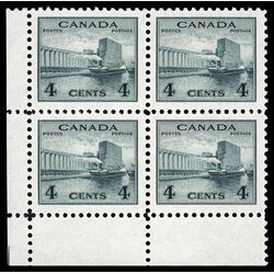 canada stamp 253 grain elevators 4 1942 CB LL