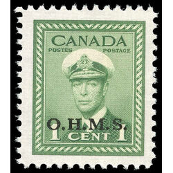 canada stamp o official o1 king george vi war issue 1 1949