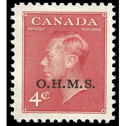 canada stamp o official o15 king george vi postes postage 4 1950