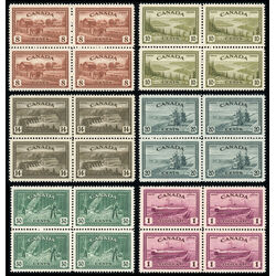 canada stamps king george vi peace 268 73 blocks of 4 %2A