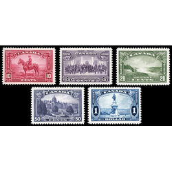 king george v pictorial issue set 223 to 227 very fine never hinged M VFNH 001