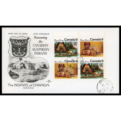 canada stamp 567a algonkian indians 1973 FDC UR 014